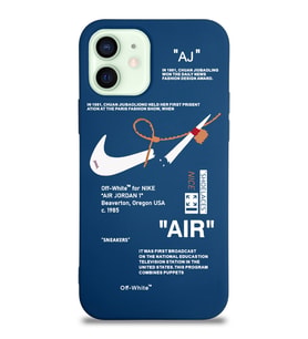 Apple iPhone 12 Uyumlu Lansman Kılıf Sneakers Tasarımlı Altı Kapalı İçi Kadife Kaplı Silikon Kapak (Şeffaf)
