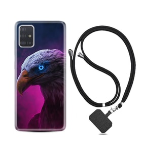 Samsung a71 A72 A73 A7 A9 2018 C7 C9 Kılıf Boyun Askılı Silikon Kartal 1622