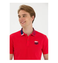 U.S. Polo Assn. Komun Kırmızı Erkek Polo Yaka T-shirt 1573609