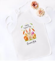 BK Gift Kişiye Özel Paskalya Bayramı Beyaz Mutfak Önlüğü-1