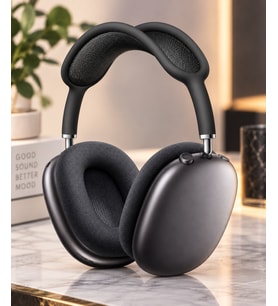 Dunspin Pods Max Kablosuz Bluetooth Kulak Üstü Kulaklık Siyah Taşıma Çantalı