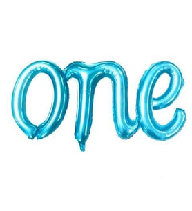 One Folyo Balon Mavi 38*110 cm-