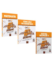 Çap Yayınları AYT Matematik Edebiyat ve Sosyal Bilimler Deneme Seti 3 Kitap