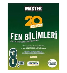Okyanus Yayınları 8. Sınıf Fen Bilimleri Master 20 Deneme 