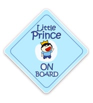 Arabada  Prens var Arabada Bebek Var Sticker Etiket 18CM