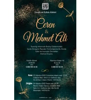 Nikah Düğün Nişan Kına Davetiyesi Beyaz Zarflı 5042 Kodlu