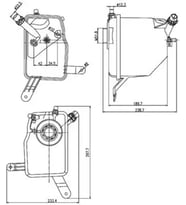 MAHLE CRT205000S Yedek Su Deposu 17137519219 17137542986