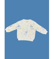 Erkek Bebek Dinazor Desenli Sweatshirt (Ekru)