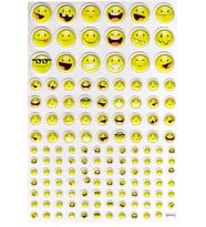 Sticker Kabartmalı A4 Boyutunda Stiker Defter, Planlayıcı Etiket-(lim543) - Komik Gülenyüz