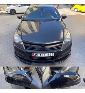 Opel Astra H 2009-2014 Batman Yarasa Ayna Kapağı Piano Black Abs Plastik