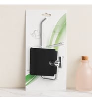 Kapaklı Metal Banyo Kağıt Havluluk (Yapışkanlı Montaj)