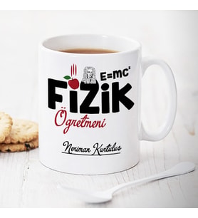 Fizik öğretmeni isme özel kupa bardak
