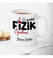 Fizik öğretmeni isme özel kupa bardak