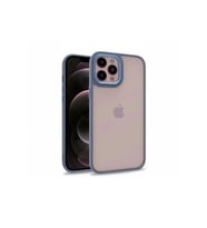 Apple iPhone 12 Pro Max Uyumlu Kılıf Zore Flora Kapak (Açık Mavi)