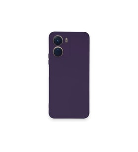 Vivo Y16 Kılıf Nano içi Kadife Silikon - Mor