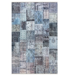 EFES 2304 Geleneksel Motif Yumuşak Doku Leke Tutmayan Modern Halı Kilim