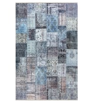 EFES 2304 Geleneksel Motif Yumuşak Doku Leke Tutmayan Modern Halı Kilim