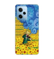 Redmi Note 12 Pro 5G Uyumlu Vincent Van Gogh Tasarımlı Şeffaf Telefon Kılıfı