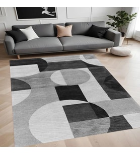 Eliana Home Dijital Baskı Yıkanabilir Kaymaz Taban Salon Halısı Ve Yolluk LN027-FNL286 (Gri)