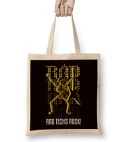 Rad Techs Rock Radiologist Radiographer Radiography Bez Çanta Uzun Saplı