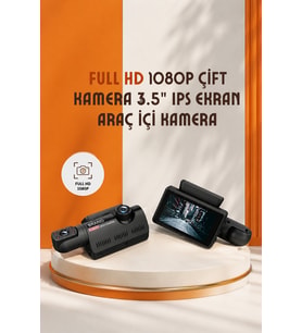 3 İnç IPS Ekranlı Full HD Araç Güvenlik Kamerası