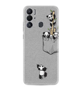 Tecno Pova Neo Kılıf Silikon Desen Özel Seri Pandalar 1798