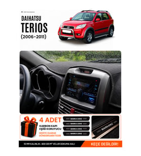 DAIHATSU TERIOS (2006-2011) Uyumlu Torpido Örtüsü Torpido Kılıfı - Siyah