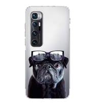 PrintiFy Xiaomi Mi 10 Pro ile Uyumlu Köpek 3 Kamera Korumalı Şeffaf Kılıf