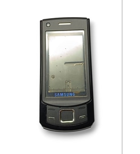 Samsung S7350 Kasa Samsung Galaxy S7350 Uyumlu Siyah Renk Orta Kasa Ön Arka Kapak Tuş Takımı