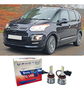 Citroen C3 Picasso Led Xenon Uzun Far Ampulü H1 Duo Yeni Seri Beyaz 2009-2017