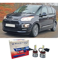 Citroen C3 Picasso Led Xenon Uzun Far Ampulü H1 Duo Yeni Seri Beyaz 2009-2017