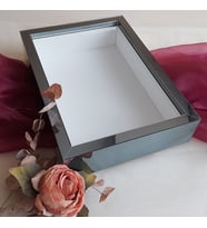 25X35 FÜME LEDSİZ DERİN ANI ÇERÇEVESİ- NİŞAN SÖZ GÜLLERİNİZ İÇİN ÇERÇEVELER