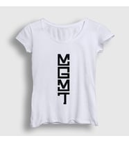 Presmono Kadın Beyaz Logo Rock Mgmt T-Shirt 491758tt (Beyaz)