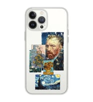 Iphone 12 Pro Uyumlu Van Gogh ve Sanatsal Tablolar Tasarımlı Şeffaf Telefon Kılıfı