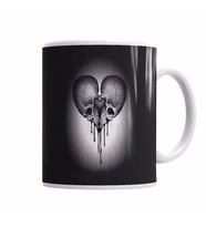 Coraçao Skull Kupa Bardak Porselen