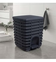 PALM KARE PEDALLI ÇÖP 9 LT ANTRASİT -100281