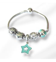 Princess Stars Charm Çelik Bileklik