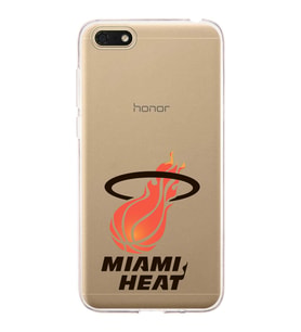 Huawei Honor 7s Uyumlu Kapak Miami Heat Tasarımlı Şeffaf Silikon Kılıf