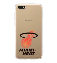 Huawei Honor 7s Uyumlu Kapak Miami Heat Tasarımlı Şeffaf Silikon Kılıf