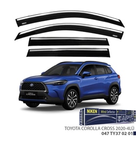 Toyota Corolla Uyumlu Cross 2022 Kromlu Cam Rüzgarlığı 4Lü Parça