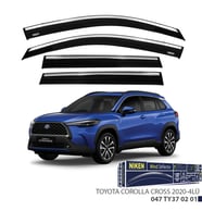 Toyota Corolla Uyumlu Cross 2022 Kromlu Cam Rüzgarlığı 4Lü Parça