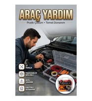 27 Parça Araç Yardım Ekipmanı Seti – Bölmeli Taşınabilir Bagaj Düzenleyici