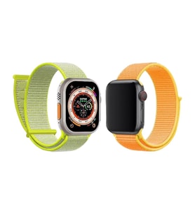 Apple Watch Uyumlu 2'li Hasır Kordon Seti