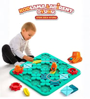 STEM Kodlama Labirent Oyunu – 118 Farklı Çözümlü Zeka ve Mantık Geliştirme Seti (Yeşil)