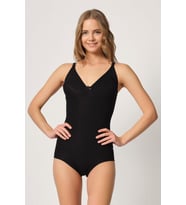 SİYAH MI Emay 2821 Balenli Double Boy Slip Lazer Korse