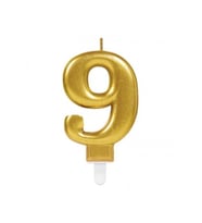 9 Rakam Mum Gold Renk (5343)