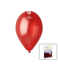 GM-110-53 METALİK - KIRMIZI BALON 11&amp;apos;&amp;apos; - 28CM - 100 PARÇA (5343)