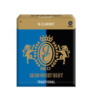D'Addario RGC10BCL300 Grand Concert Bb Klarnet Kamışı No: 3.0 (Profesyonel) - 10'lu Paket  Sıcak ve Odaklanmış Ses, Zengin Harmonik İçerik