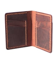 Kişiye İsme Özel Bifold Dik Para Bölmeli Deri Cüzdan Rose