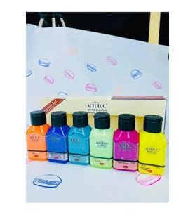 Artdeco Akrilik Boya 6x75 ML Set Makaron Renkler 6 Renk Set (Karışık)
